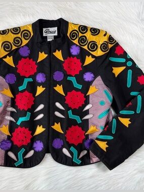 Vintage Girasol Applique Jacket